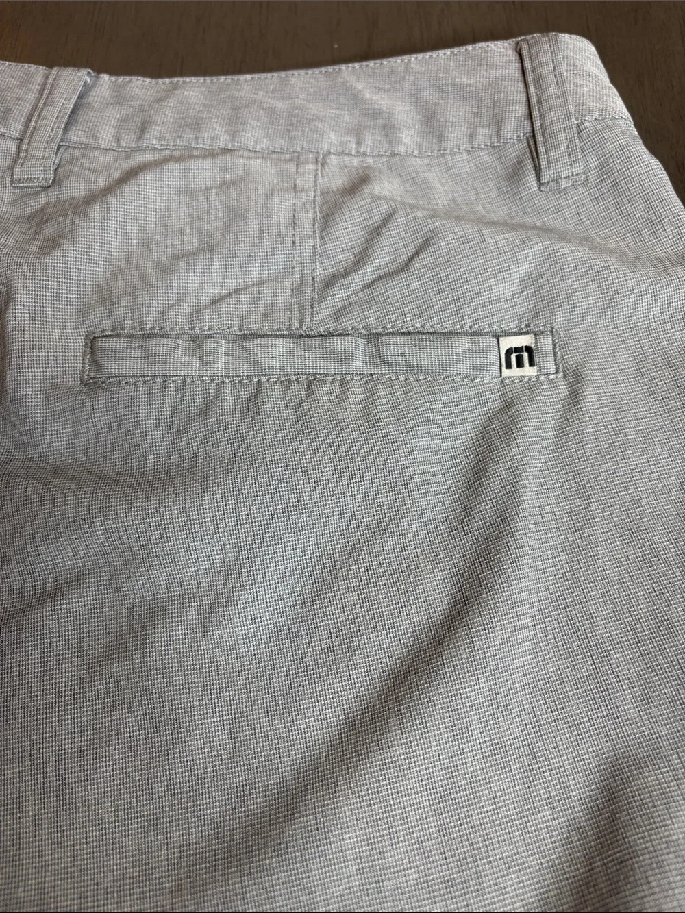 🩶 Travis Mathew Gray White Golf Casual Shorts Men’s 34 Stretch 🩶 - Picture 8 of 8